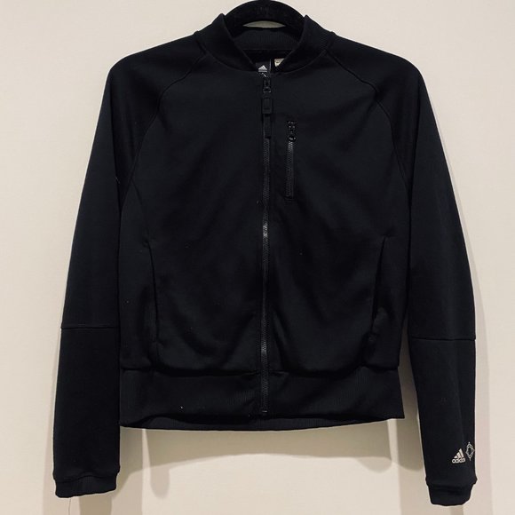 adidas black bomber jacket